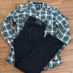 Bullhead Slim Black Jeans for Men